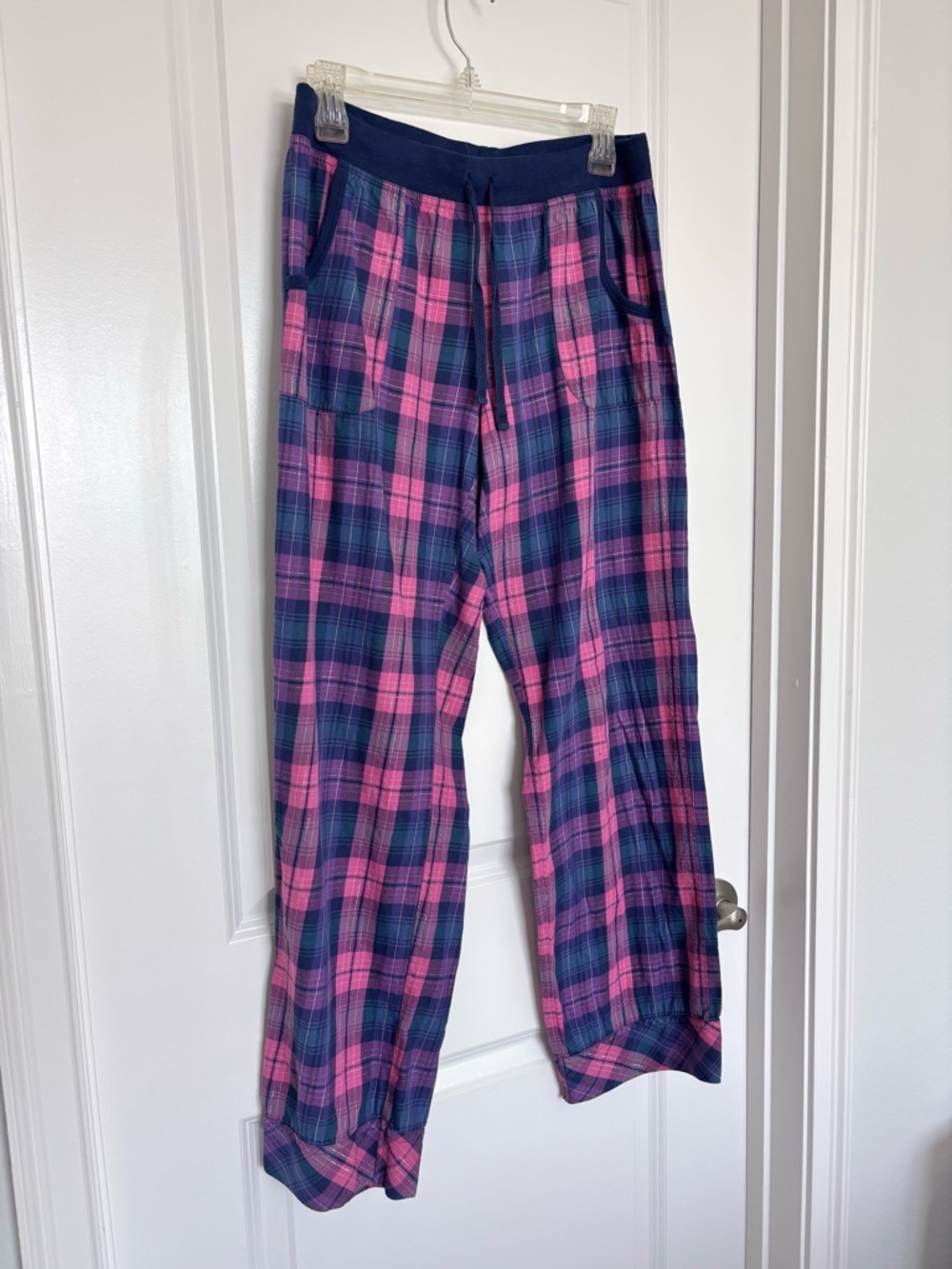Victoria’s Secret Cotton Pink Plaid Pajama Pants Y2K Sleepwear 2014 Small